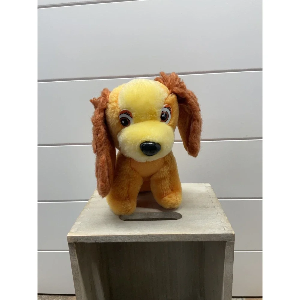 Vintage Walt Disney Productions Lady and the Tramp Lady Plush Dog 7 Inch